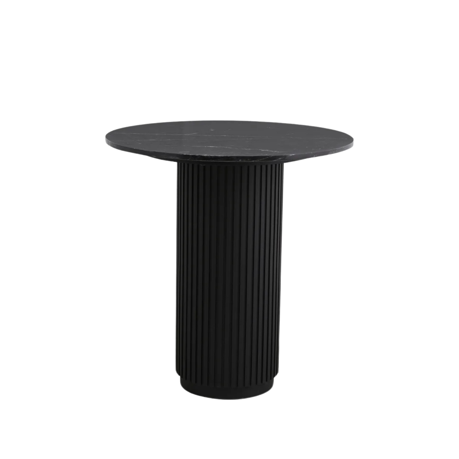 Masa dining neaga din marmura/lemn Ø70 Oly