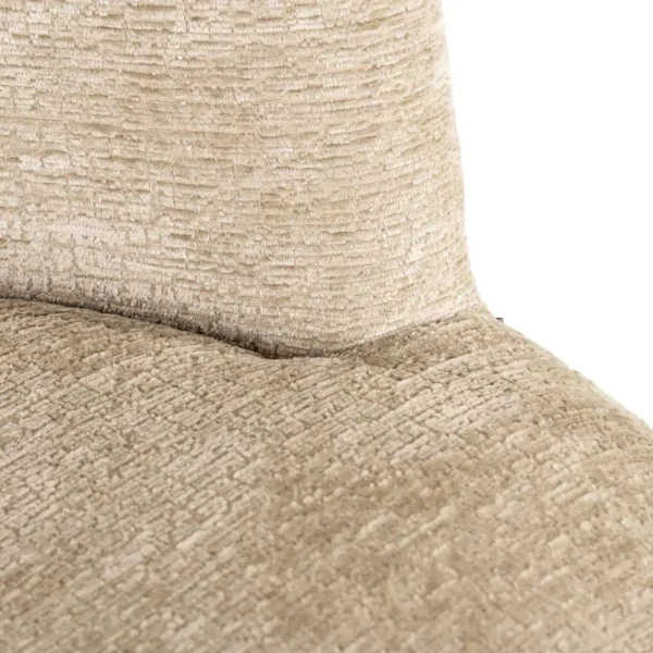 Scaun dining bej din tesatura texturata Stella - imagine 4