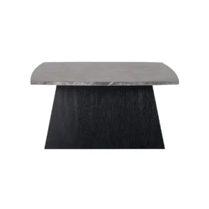 Masa de cafea neagra din lemn si marmura Geisha