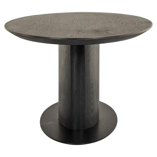 Masa dining neagra din lemn de stejar Gordon - imagine 3