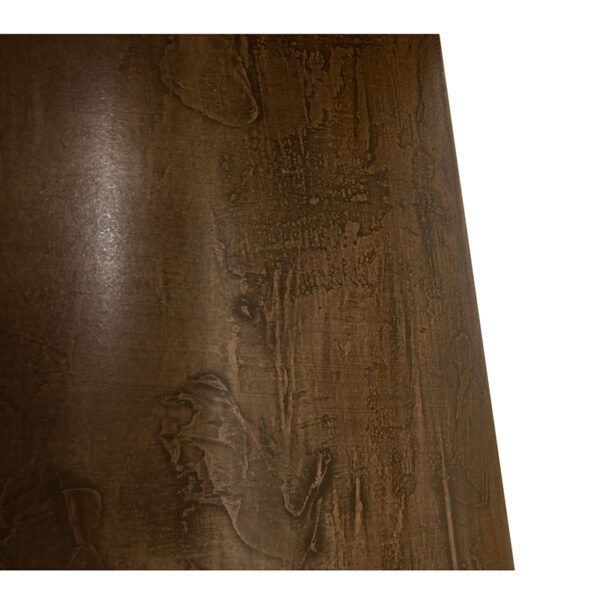 Masa dining rotunda maro din MDF Forge - imagine 2