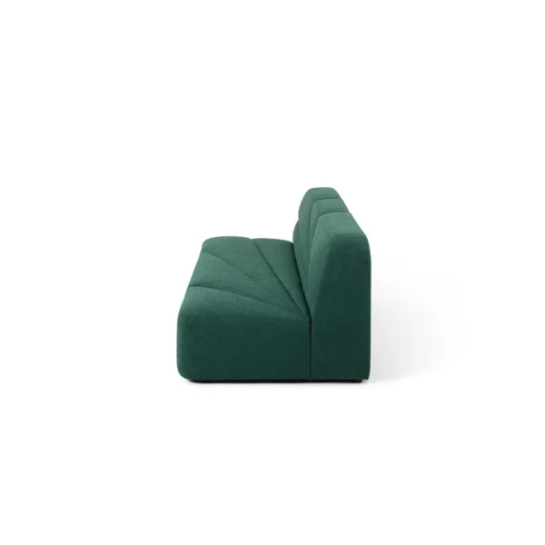 Canapea modulara verde smarald 4 locuri din tesatura Hana - imagine 2