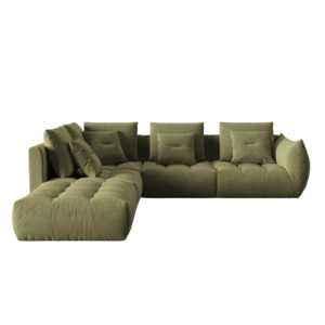 Coltar verde olive din catifea Lagoon