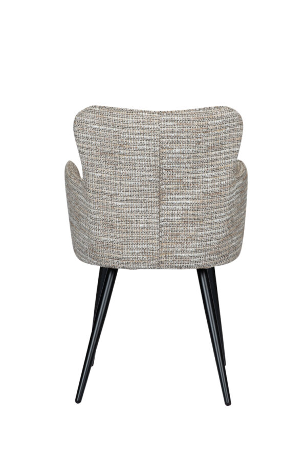 Set 2 scaune dining bej din tesatura Wing - imagine 4