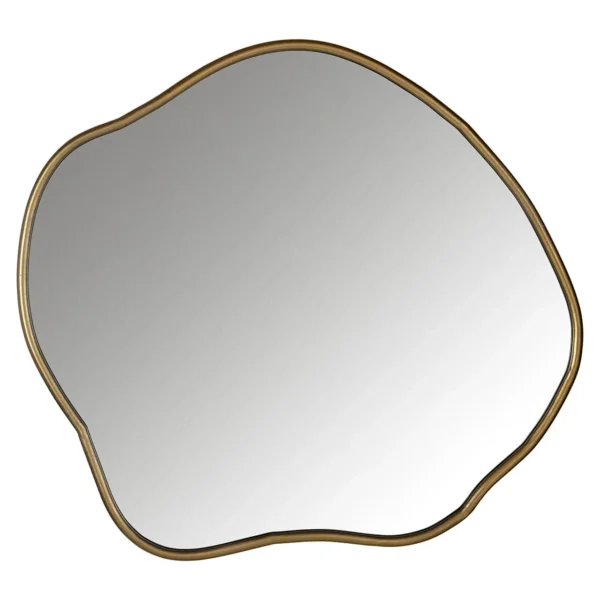Oglinda decorativa aurie din metal Allyson - imagine 2