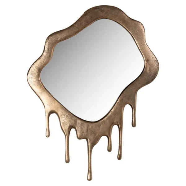 Oglinda decorativa aurie aramie din aluminiu Drops - imagine 2