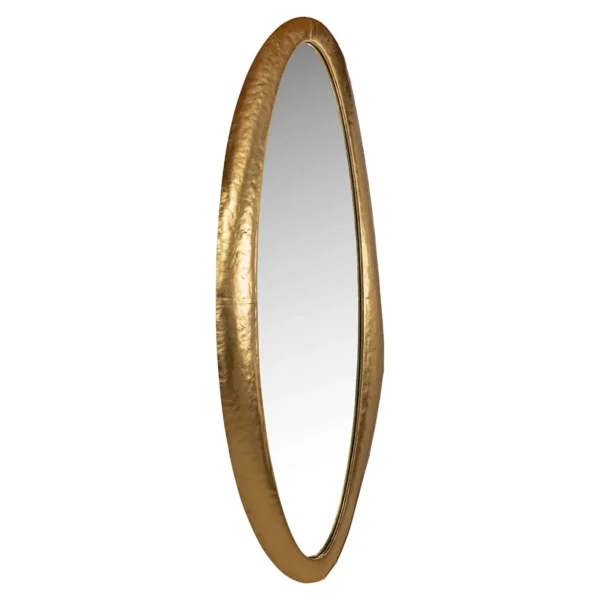 Oglinda decorativa aurie din metal Belia - imagine 2