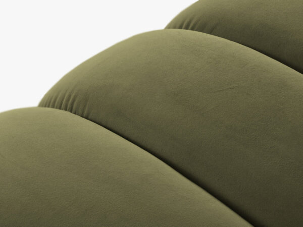 Coltar verde olive din catifea Mallorca - imagine 5