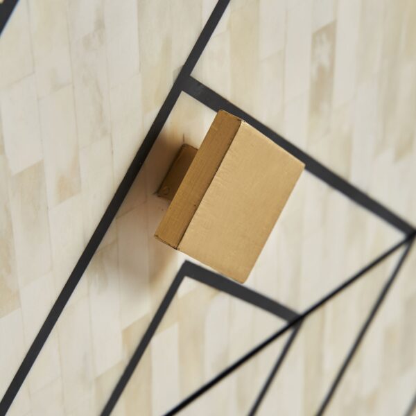 Comoda TV bej/neagra din MDF si os Charmes - imagine 7