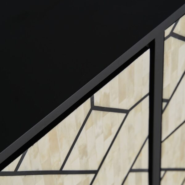 Comoda TV bej/neagra din MDF si os Charmes - imagine 5