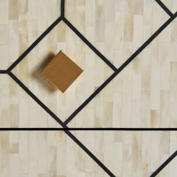 Comoda bej/neagra din MDF si os Charmes - imagine 4