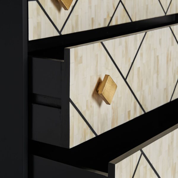 Comoda bej/neagra din MDF si os Charmes - imagine 5
