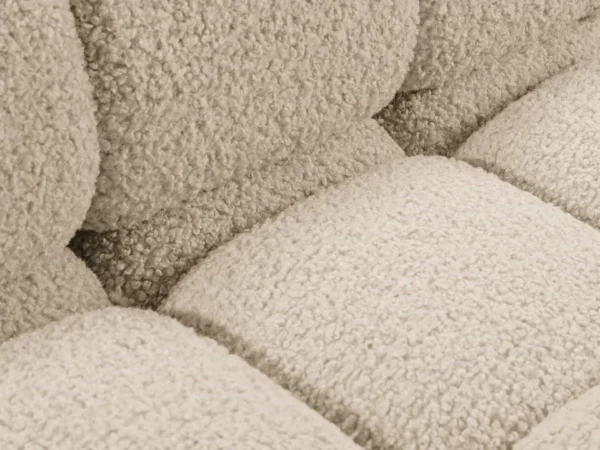 Coltar modular 4 locuri bej deschis din tesatura boucle Bellis Left - imagine 5