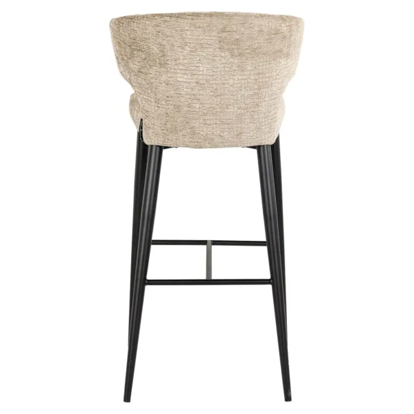 Scaun de bar bej din tesatura texturata h103 Taylor - imagine 5