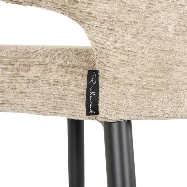 Scaun de bar bej din tesatura texturata h103 Taylor - imagine 7
