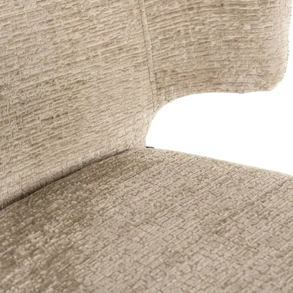 Scaun de bar bej din tesatura texturata h103 Taylor - imagine 6