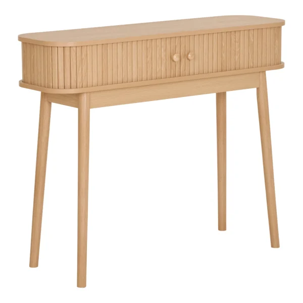 Consola bej natur din MDF si lemn Nikko - imagine 3