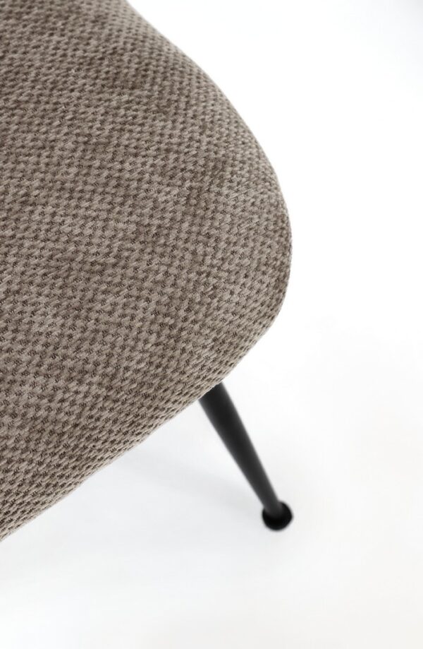 Set 2 scaune dining maro din tesatura chenille Geisen - imagine 7