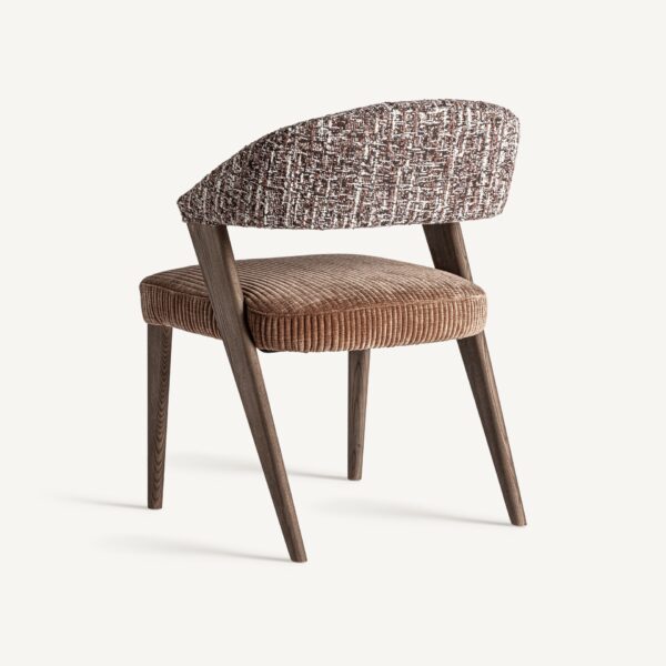 Scaun dining maro din lemn si tesatura Twino - imagine 4