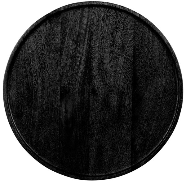 Masa laterala neagra din lemn de mango Veas - imagine 4