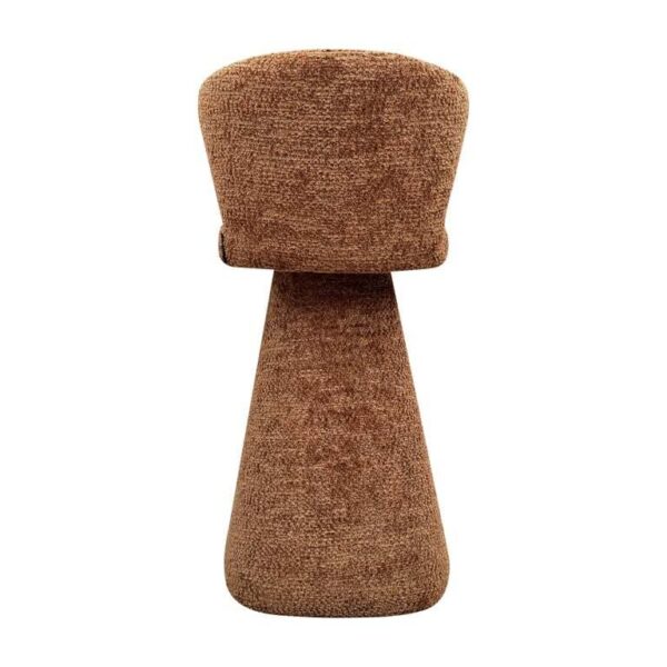 Scaun de bar caramiziu din tesatura texturata Gatsby - imagine 4