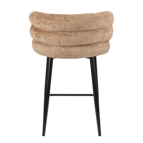Scaun de bar maro caramel din tesatura H90 Cloud - imagine 2