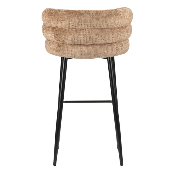 Scaun de bar maro caramel din tesatura H104 Cloud - imagine 2