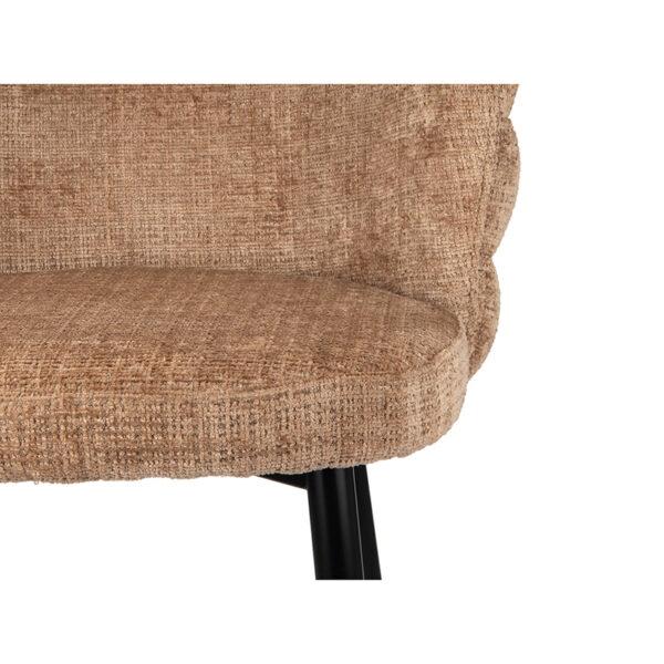 Scaun de bar maro caramel din tesatura H104 Cloud - imagine 6