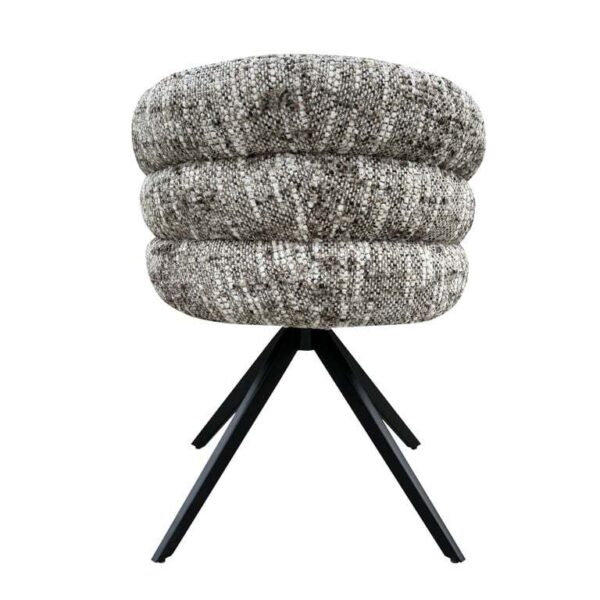 Scaun dining rotativ maro bej din tesatura texturata Serenity - imagine 5