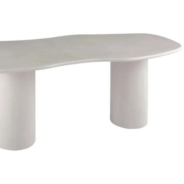 Masa dining bej alb din MDF Maranola - imagine 4