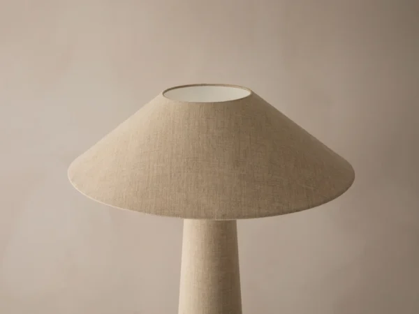 Lampadar bej din tesatura de in Dione - imagine 5