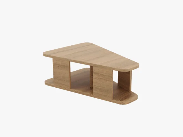 Coltar modular bej deschis din tesatura boucle Miley - imagine 5