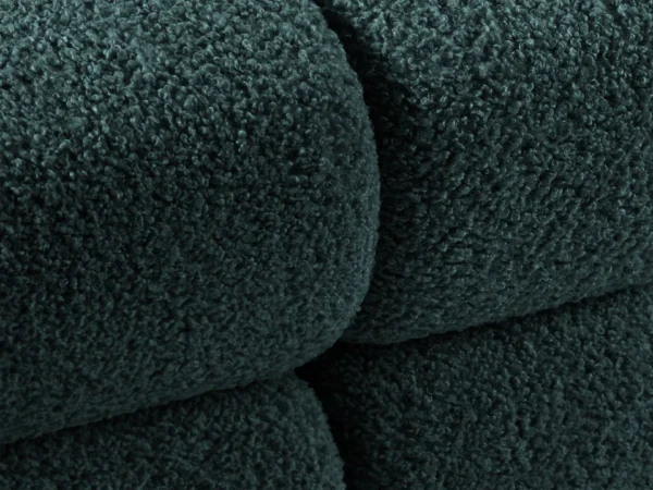 Coltar modular 4 locuri albastru petrol din tesatura boucle Bellis Left - imagine 5