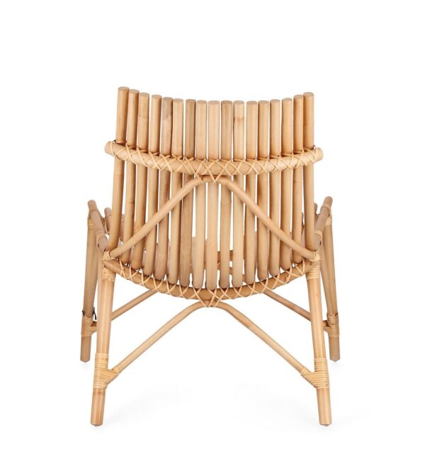 Set 2 scaune de exterior bej natur din ratan Menendez - imagine 6
