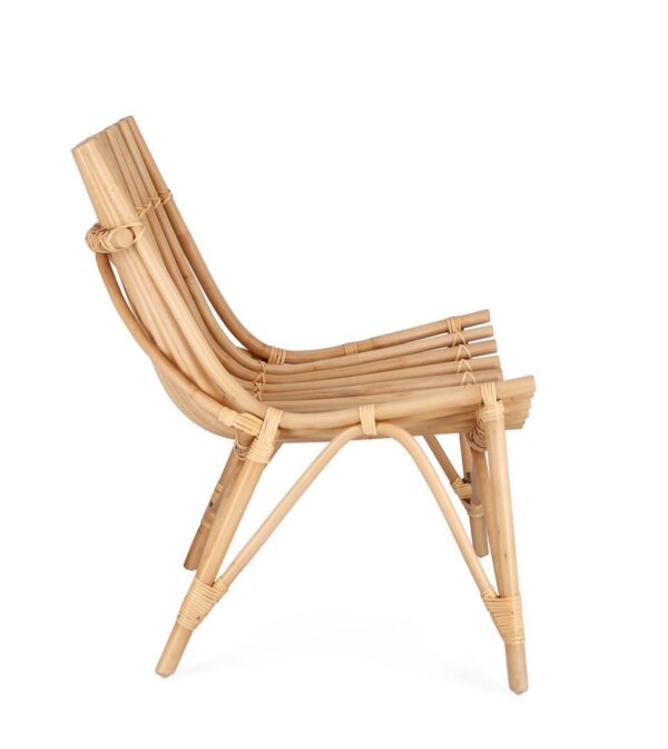 Set 2 scaune de exterior bej natur din ratan Menendez - imagine 5