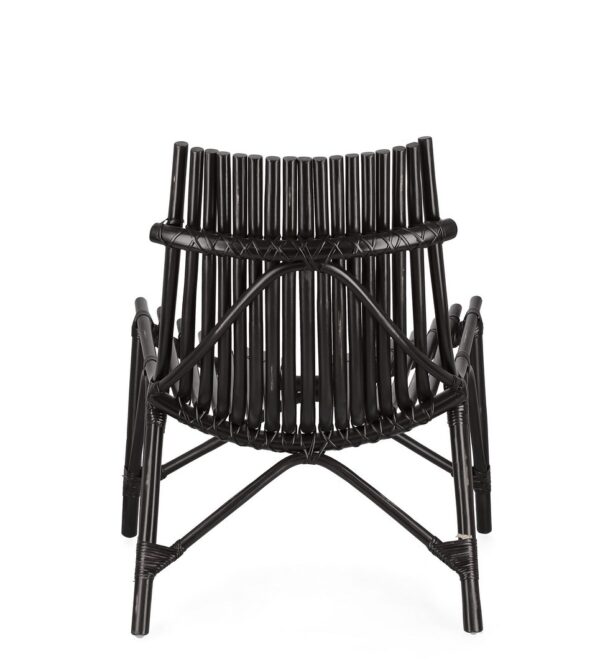 Set 2 scaune de exterior negre din ratan Menendez - imagine 6