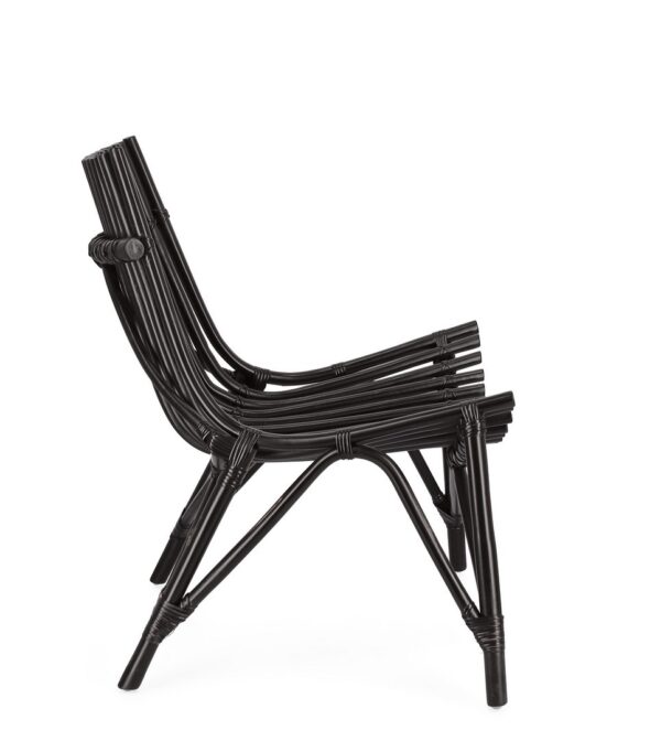 Set 2 scaune de exterior negre din ratan Menendez - imagine 5