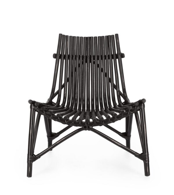 Set 2 scaune de exterior negre din ratan Menendez