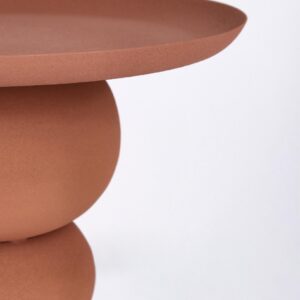 Masa de cafea teracota din otel Alpa