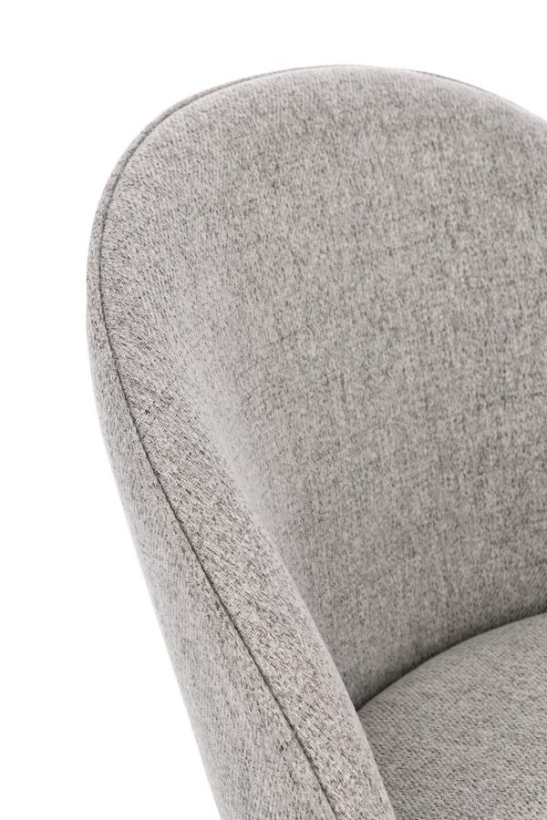 Set 2 scaune dining gri/negru din tesatura New Tanya - imagine 6