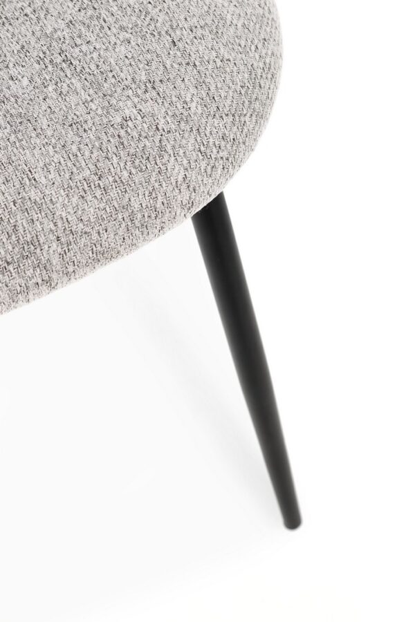 Set 2 scaune dining gri/negru din tesatura New Tanya - imagine 7