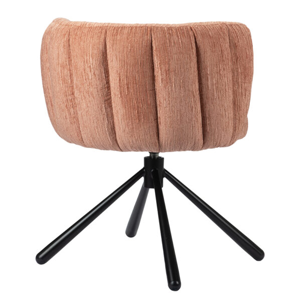 Scaun dining rotativ somon din tesatura Shell - imagine 4