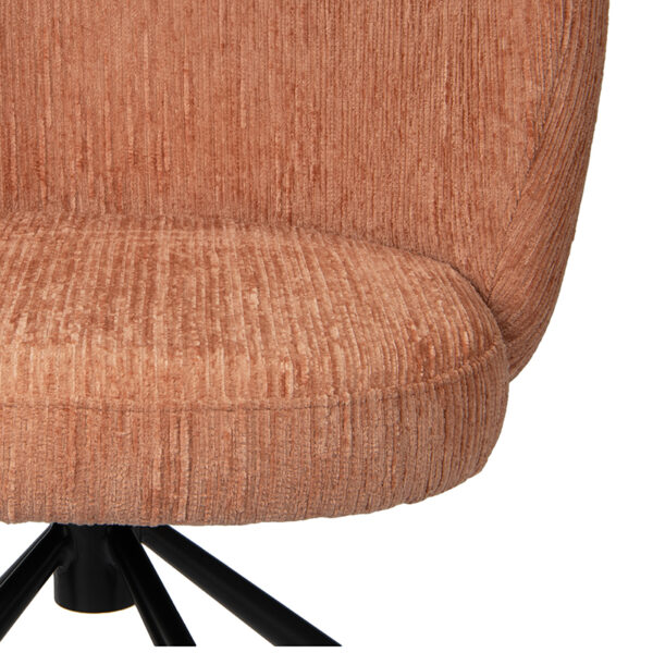 Scaun dining rotativ somon din tesatura Shell - imagine 5