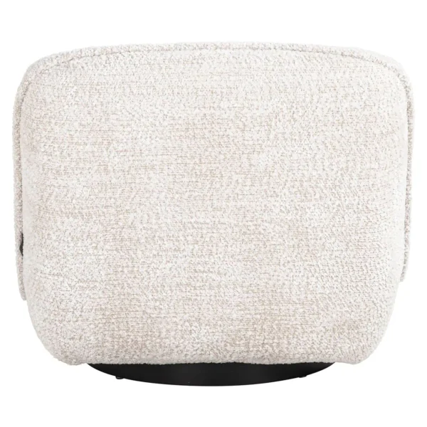 Fotoliu crem din tesatura chenille Ophelia - imagine 5