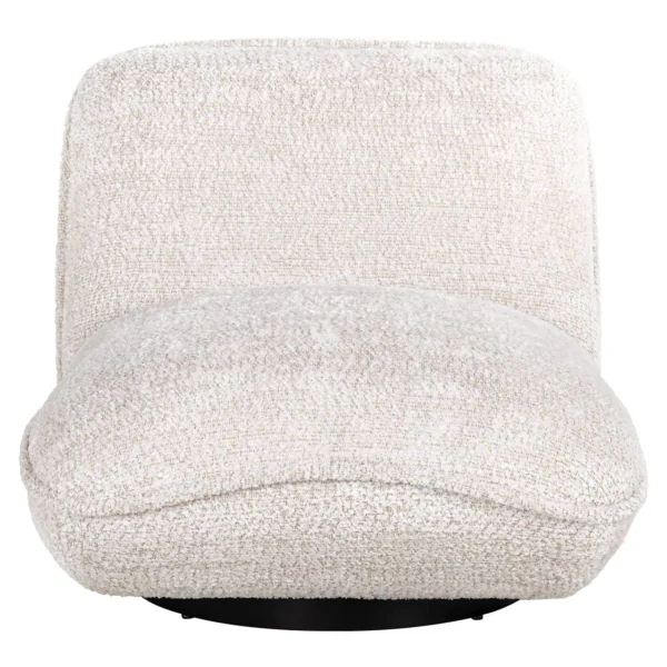 Fotoliu crem din tesatura chenille Ophelia - imagine 3