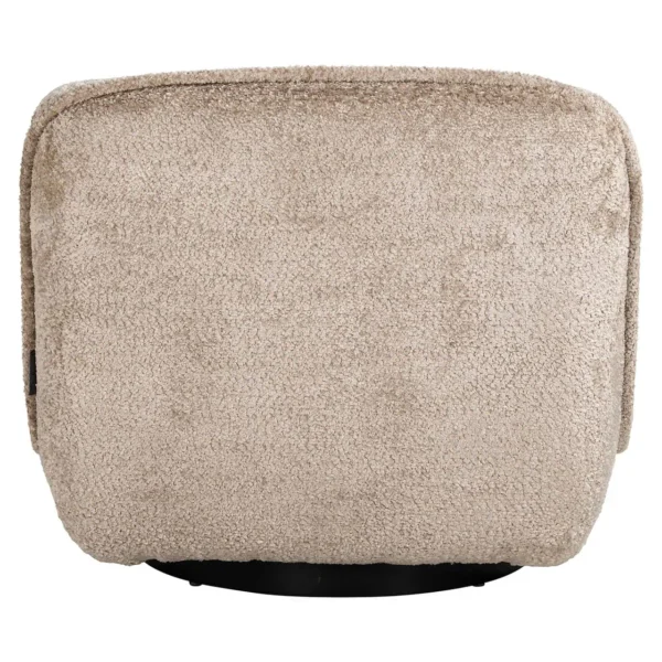 Fotoliu maro deschis din tesatura chenille Ophelia - imagine 6