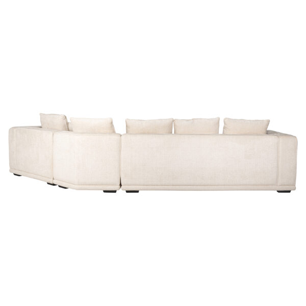 Coltar crem din tesatura chenille Lusso - imagine 5