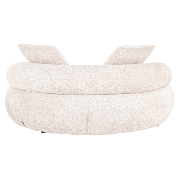 Pat de zi crem din tesatura chenille Tivola - imagine 4