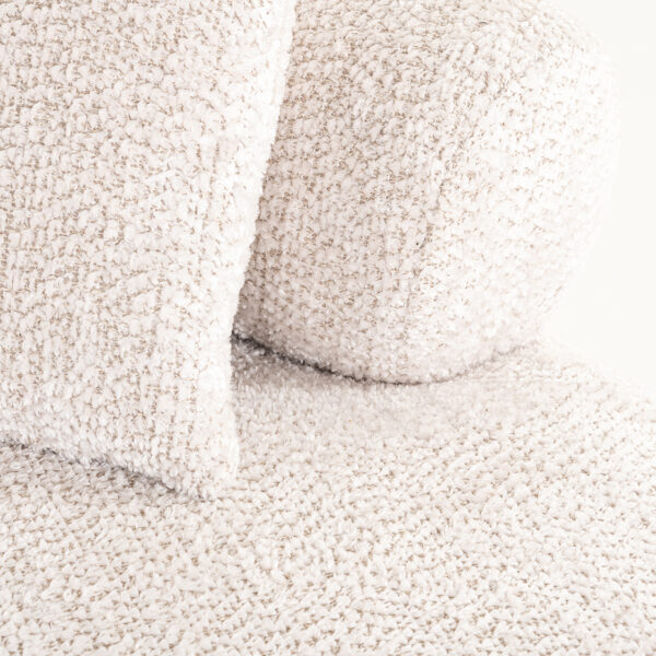 Pat de zi crem din tesatura chenille Tivola - imagine 5