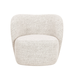 Fotoliu bej deschis din tesatura structurata Saamit